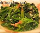 孜然菠菜的做法