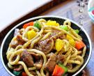 黑椒豬肉炒烏冬面
